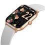 MONTRE CONNECTEE SMART ONE ROSE OR BRACELETS BLANC ET ROSE