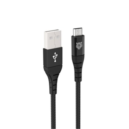 TIGER POWER LITE CABLE RENFORCE USB-A MICRO-USB 2M NOIR