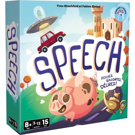 Speech - Asmodee - Invente une histoire - 4 mode de jeu - 15 minutes - Des 8ans