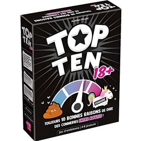 Cocktail Games | Top Ten 18+| Jeu de société | a partir de 14 ans | 4 a 9 joueurs | 30 minutes