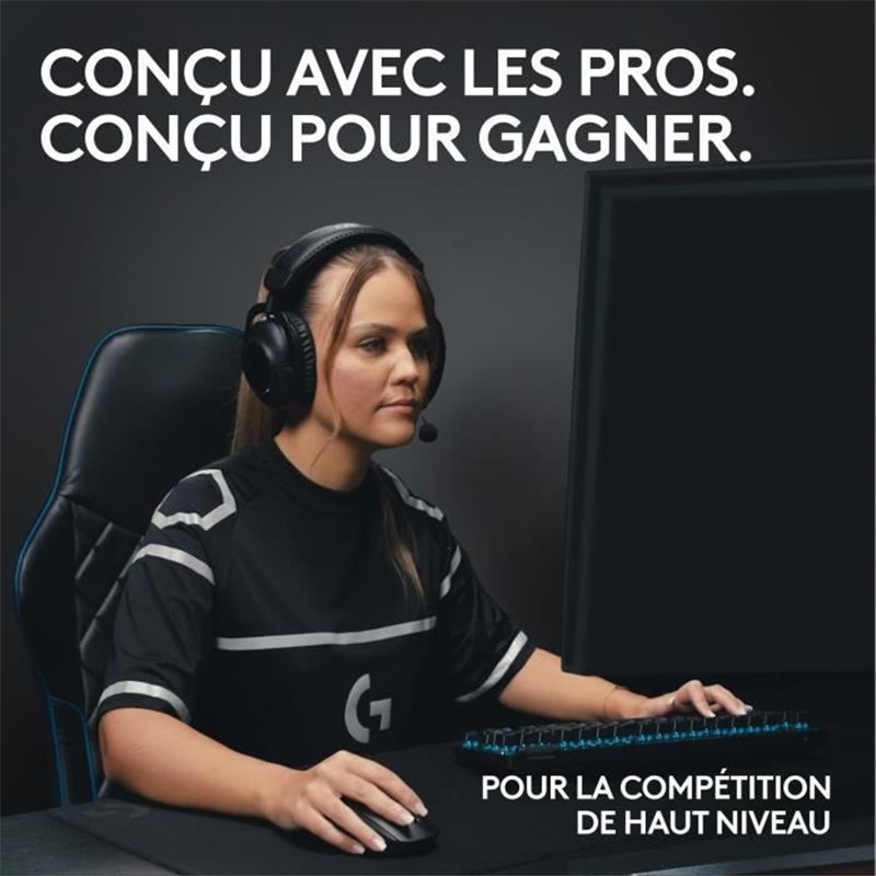 Image secondaire de Clavier gamer - sans fil - Logitech G - G Pro X TKL Lightspeed - USB - Azerty - Blanc