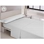 Drap Happy Home LISOS COTTON Blanc Lit ½ persones Lit 2 persones