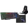 COMBO GAMING 4en1 - THE G-LAB - COMBO-SULFUR/FR - Clavier et Souris rétroéclairé Gaming + Casque Gaming + Tapis de souris