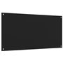 vidaXL Dosserets de cuisine 2 pcs noir 80x40 cm verre trempé