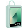 Coque Samsung Galaxy Z Flip 6 Silicone avec anneau Vert d'eau Samsung
