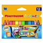 Crayons gras de couleur Plastidecor 8757742 Multicouleur (12 Unités)