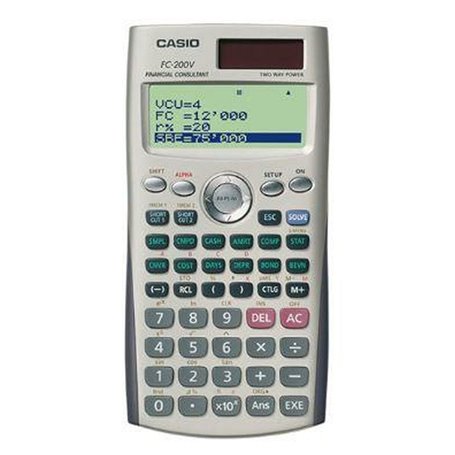 Calculatrice scientifique Casio FC-200V Plastique