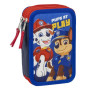 Pochette à crayons triple The Paw Patrol Bleu 12