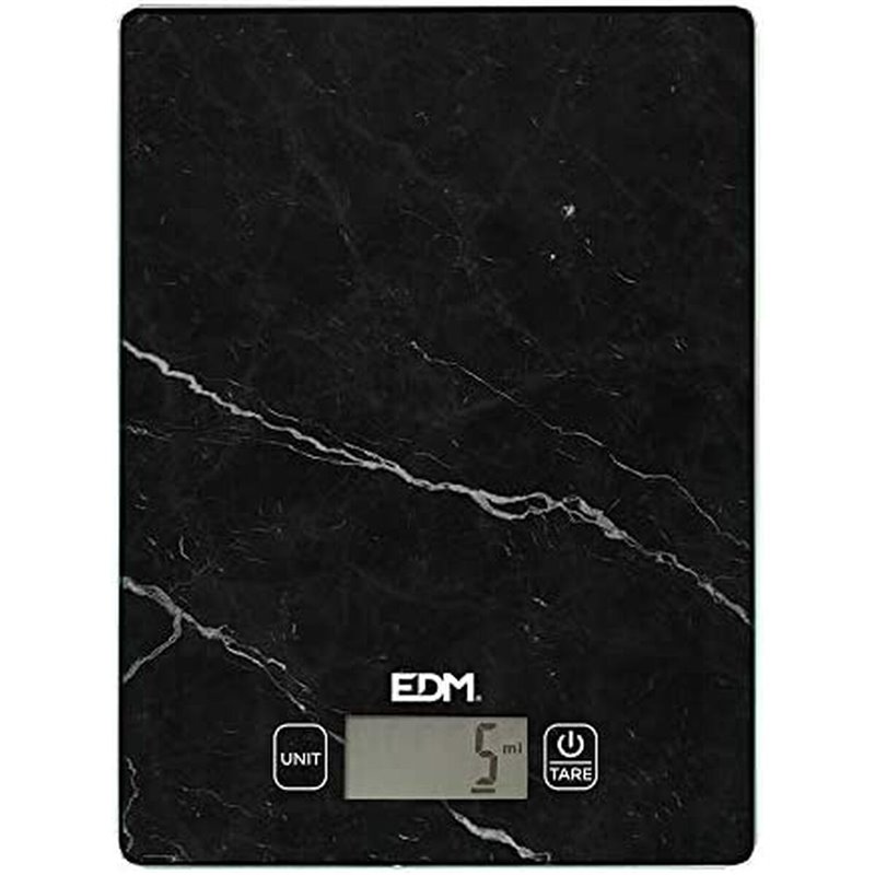 Balance de cuisine EDM Noir 5 kg (14 x 19.5 cm)