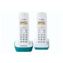 Téléphone sans fil Panasonic KX-TG1612FRC Duo - Répertoire 50 noms - Portée 300m - Blanc Bleu