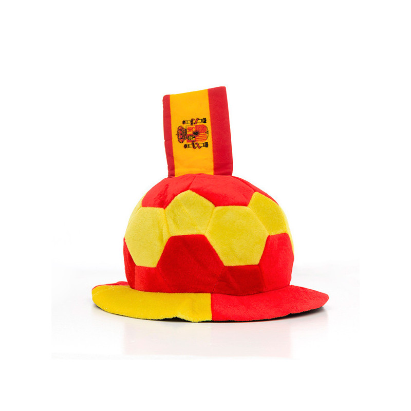 Image secondaire de Bonnet Ballon de Football avec Drapeau Espagne en Relief