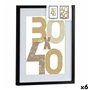 Porte photos mural Noir Plastique Bois MDF 42