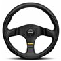 Volant Racing Momo TEAM Noir 28 cm Cuir