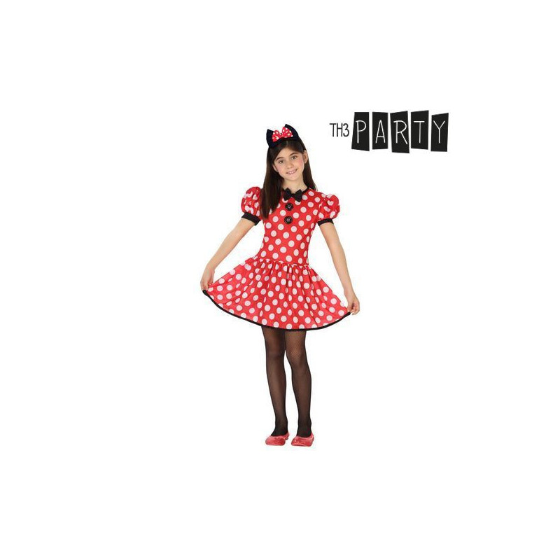 Déguisement pour Enfants Minnie Mouse 26947 Rouge Fantaisie 5-6 Ans (2 Pièces)