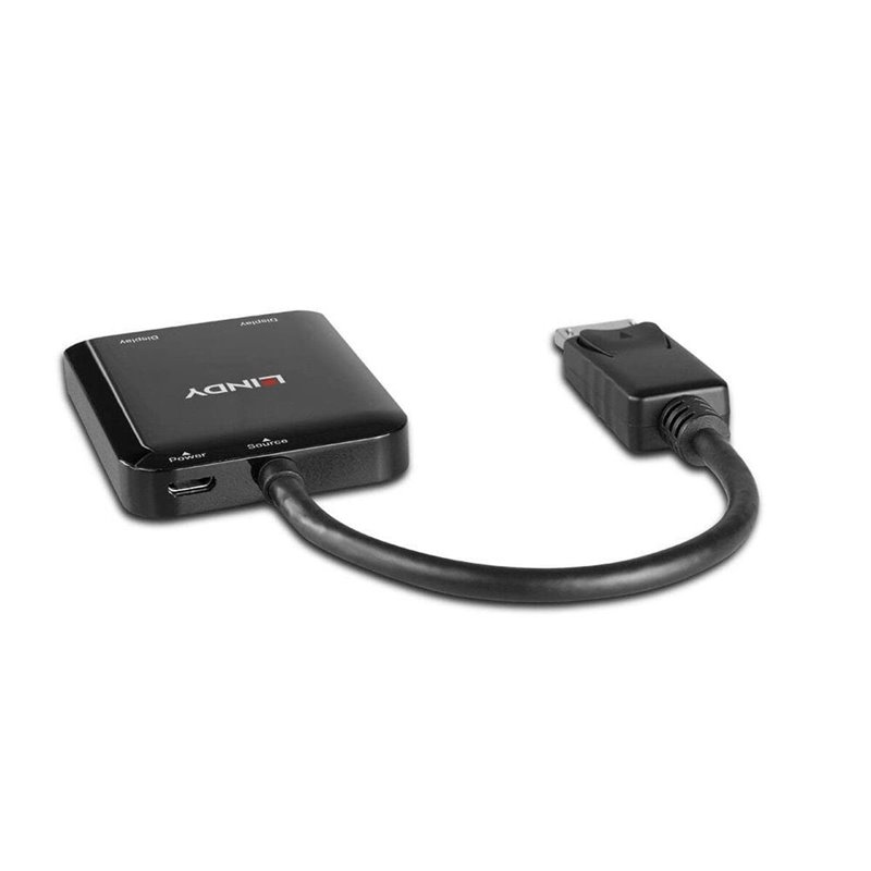 Image secondaire de Lindy 38430 hub & concentrateur DisplayPort 21600 Mbit/s Noir