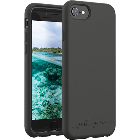 Coque iPhone SE 2022/SE/8/7/6S/6 Natura Noire - Eco-conçue Just Green