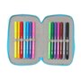 Plumier double Lilo & Stitch Aloha Turquoise 12.5 x 19.5 x 4 cm 28 Pièces
