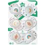 Sucette de nuit - TOMMEE TIPPEE - 18-36 mois - Lot de 6 sucettes phosphorescentes avec capsule de stérilisation réutilis