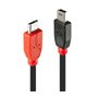 Lindy 31718 câble USB 1 m USB 2.0 Micro-USB B Mini-USB B Noir