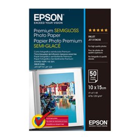 Epson Premium Semi-Gloss Photo Paper - 10x15cm - 50 Feuilles Epson Premium Semi-Gloss Photo Paper - 10x15cm - 50 Feuilles