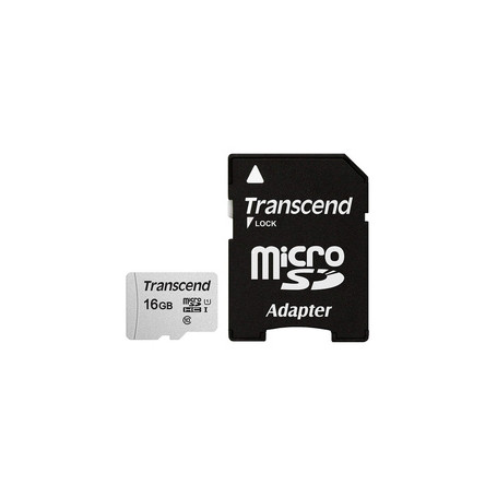 Transcend microSDHC 300S 16GB 16 Go NAND Classe 10
