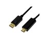 LogiLink CV0128 câble vidéo et adaptateur 3 m DisplayPort HDMI Type A (Standard) Noir