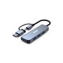 Urban Factory MHC35UF station d'accueil Avec fil USB 3.2 Gen 1 (3.1 Gen 1) Type-A Gris