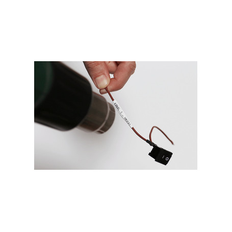 Brother HSE-211E ruban d'étiquette Noir sur blanc