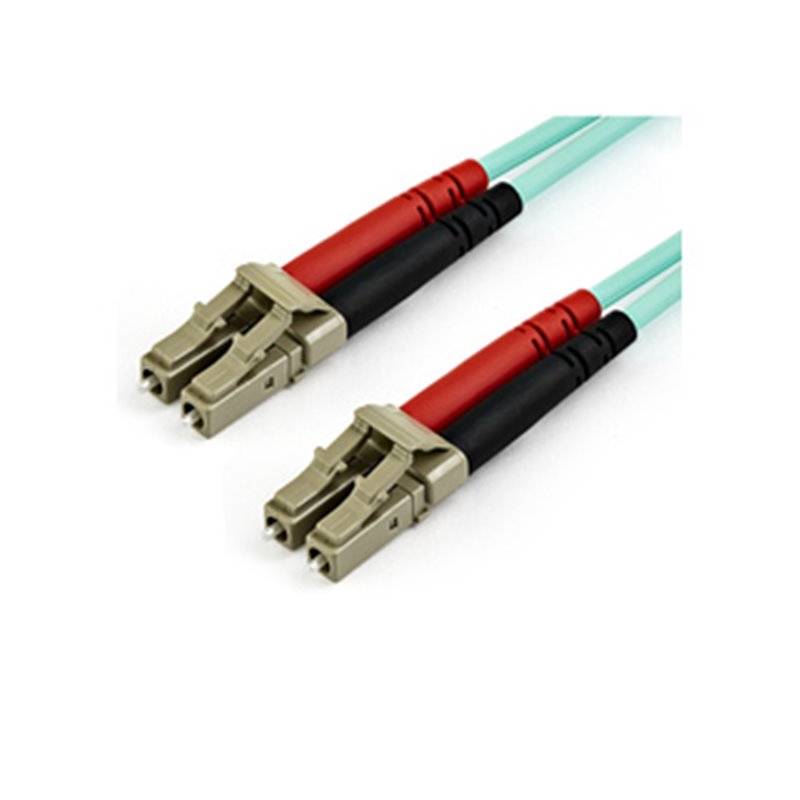 StarTech.com Câble Fibre Optique Multimode de 7m LC/UPC à LC/UPC OM4, Fibre Zipcord 50/125µm LOMMF/VCSEL, Réseaux 100G, 