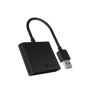 ICY BOX IB-CR301-U3 lecteur de carte mémoire USB 3.2 Gen 1 (3.1 Gen 1) Noir