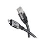 Goobay 70698 changeur de genre de câble USB C RJ-45 Noir