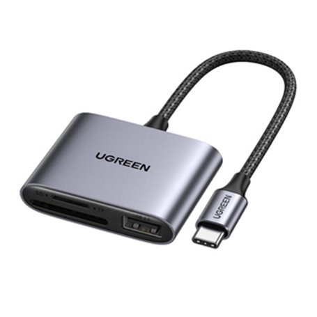 Ugreen 80798 lecteur de carte mémoire USB 3.2 Gen 1 (3.1 Gen 1) Type-C Gris