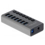 DeLOCK 63669 hub & concentrateur USB 3.2 Gen 1 (3.1 Gen 1) Type-B 5000 Mbit/s Gris
