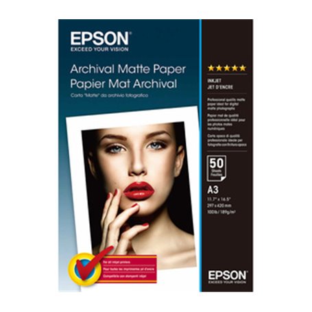 Epson Pap Mat Archival A3 (50f./189g)