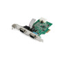StarTech.com Carte adaptateur PCI Express vers serie RS232 - 2 ports - 16950 UART - Cache FIFO de 256 octets - ASIX AX99100 - Re