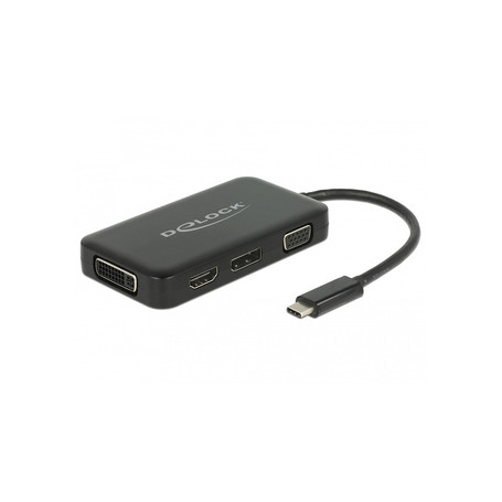 DeLOCK 63929 station d'accueil USB 2.0 Type-C Noir
