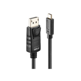 Lindy 43305 câble vidéo et adaptateur 5 m USB Type-C DisplayPort Noir