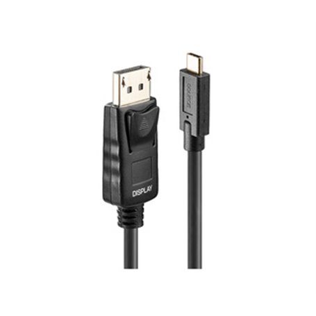 Lindy 43305 câble vidéo et adaptateur 5 m USB Type-C DisplayPort Noir