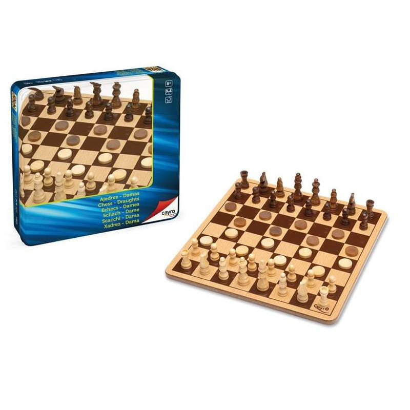 Échecs et dames Cayro 751 Bois