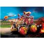 PLAYMOBIL 71299 Chariot de combat enflammé des Burnham Raiders- Affrontez les ennemis avec le chariot, son canon et sieg