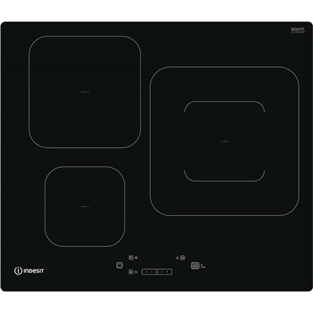 Indesit IS 33Q60 NE plaque Noir Intégré 59 cm Plaque avec zone à induction 3 zone(s)