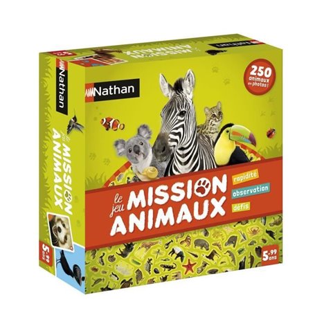 Nathan Mission animaux Jeu de société Motricité fine (dextérité)