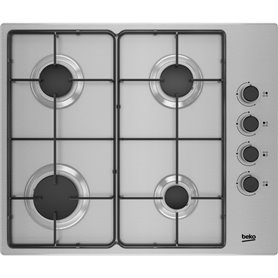 BEKO Table de cuisson gaz BEKO HIGG64123SX BEKO Table de cuisson gaz BEKO HIGG64123SX