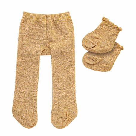 HELESS Doll Tights with Socks - Gold