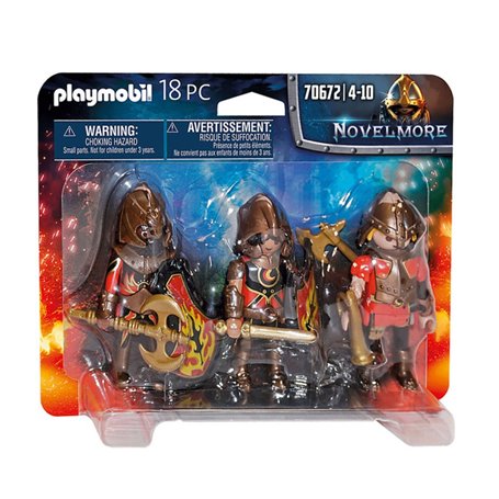 Playmobil Novelmore 70672 3 combattants Burnham Raiders