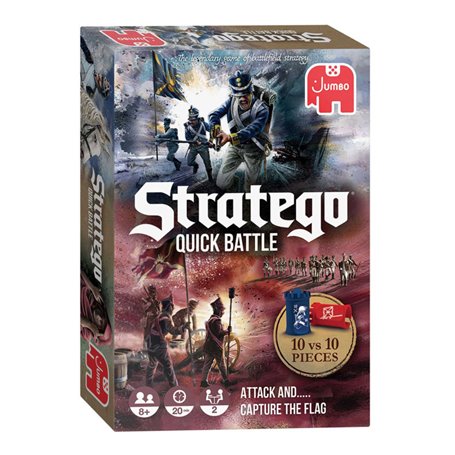 Stratego Quick Battle - Bordspellen - 2 spelers vanaf 8 jaar - Nederlandse Editie - Strategiespel
