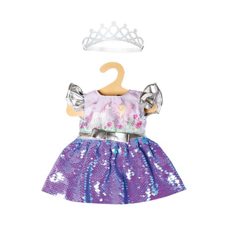 Heless - Doll Dress Fairy and Unicorn with Sequins and Crown