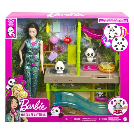 Barbie PANDA CARE & RESCUE Doll & Playset