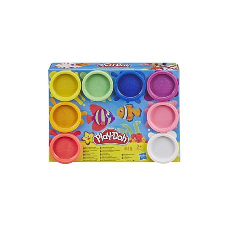 Play-Doh  8 Pots De Pate A Modeler - Couleurs Arce-En-Ciel - 56 G Chacun