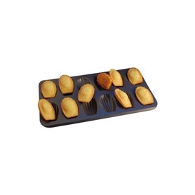 GOBEL Plaque 12 madeleines - anti adhérente - 395 x 200 x 17 mm GOBEL - 264710 GOBEL Plaque 12 madeleines - anti adhérente - 395 x 200 x 17 mm GOBEL - 264710